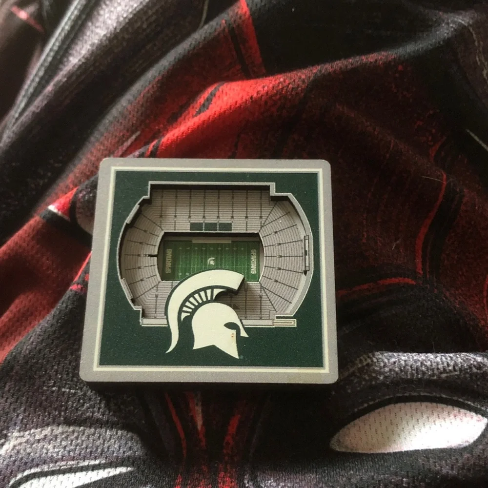 Michigan State Spartans Stadium magnet- Green and White
